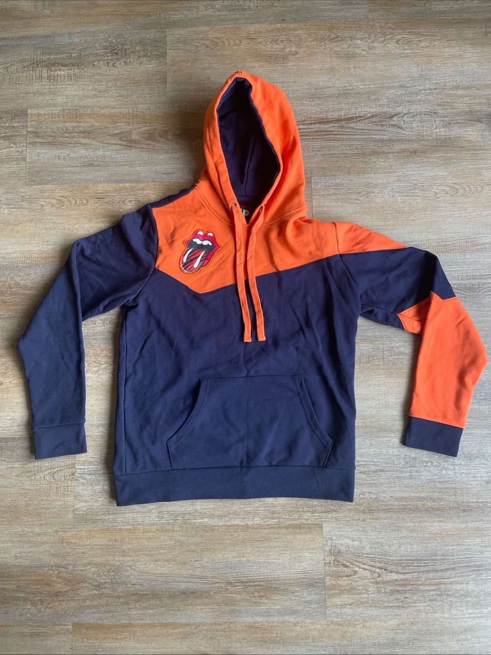 Rolling Stones Hoodie Embroidered Detroit Tigers Medium 2015